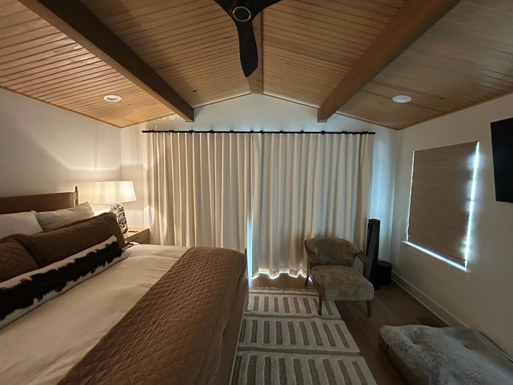 Motorized & Drapes installed by Love Is Blinds in Southern Arizona